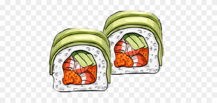 Obrácené Sushi Rolky - Royalty-free #1104536