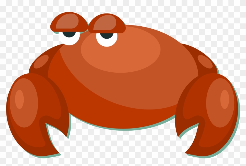 Staring Eyes Red Crab - Vector Graphics #1104635