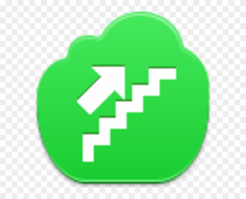 Upstairs Icon - Stairs White Png #1104655