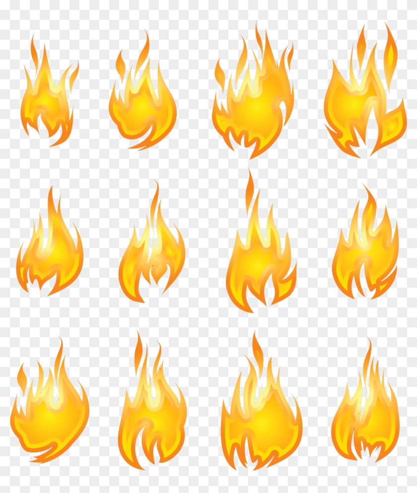 Fire Clipart Clear Background - 火 素材 #1104672