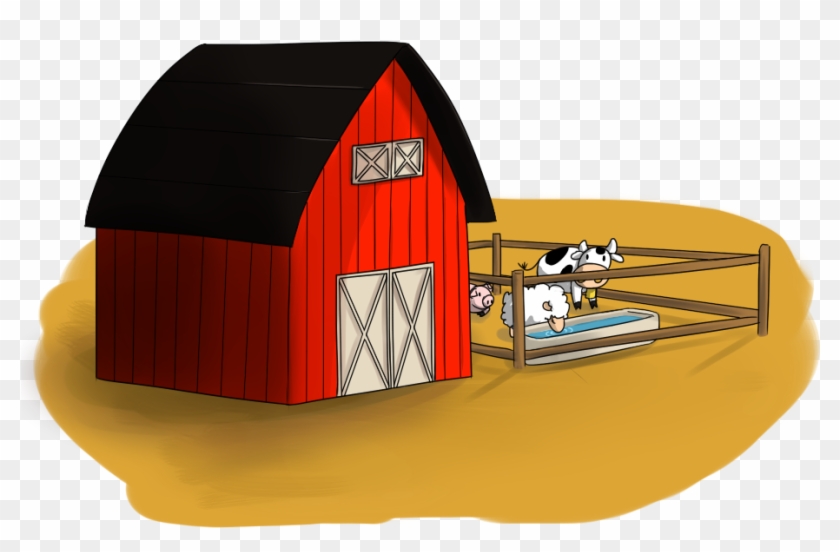 Shed Cliparts - Cow In The Barn Clipart #1104729