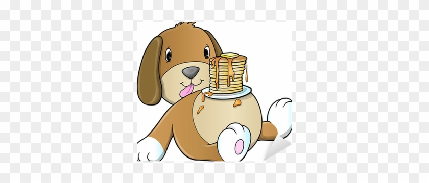 Vinilo Pixerstick Perro De Perrito Pancake Breakfast - Dog #1104744