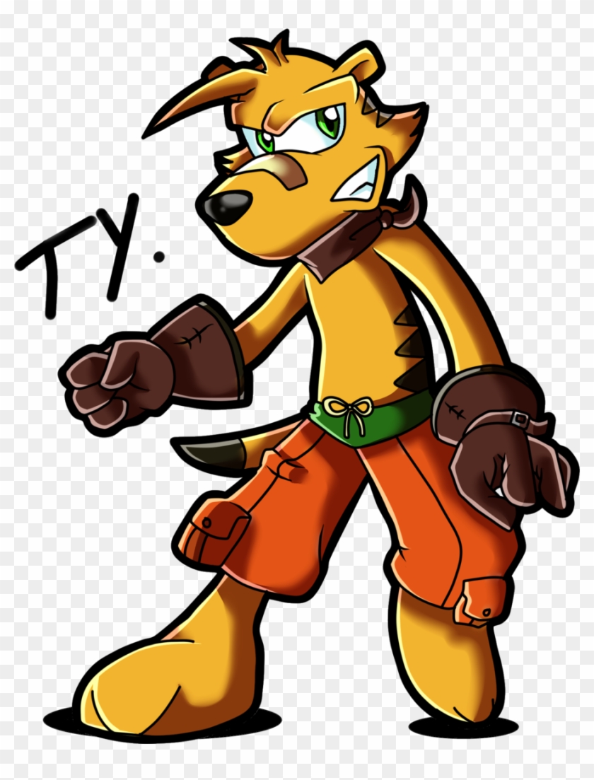 Ty The Tasmanian Tiger Finish Rikusonicshadow On - Video Game Free Transparent PNG Clipart Images