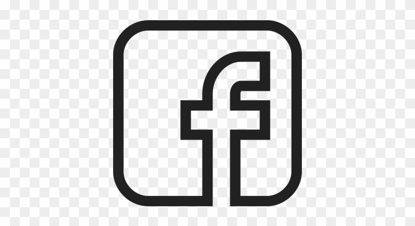 Facebook Logo Black And White #1104786