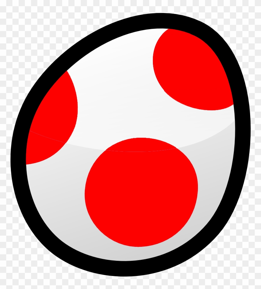 Red Baby Yoshi Egg - Red Yoshi Egg Png - 1000x1199 PNG Download