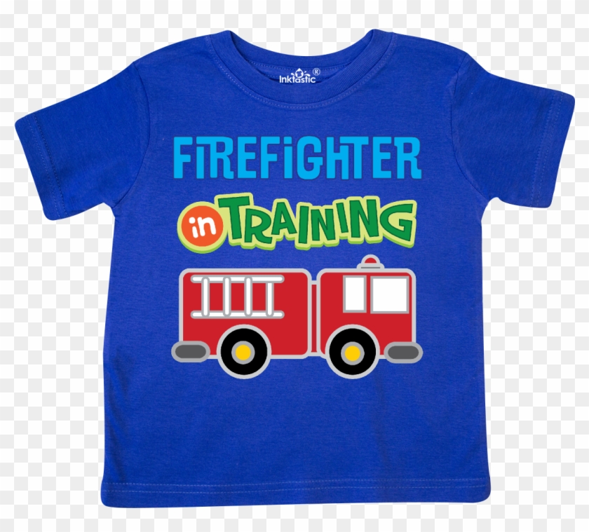 Future Firefighter Kids Fireman Toddler T-shirt Royal - Inktastic Grandpa Little Firefighter Boys Fire Truck #1104911