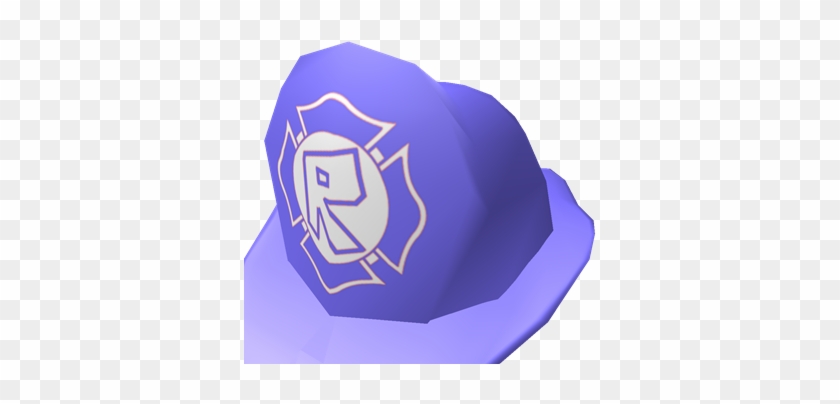 Light Blue/purple Firefighter Helmet - Emblem #1104920