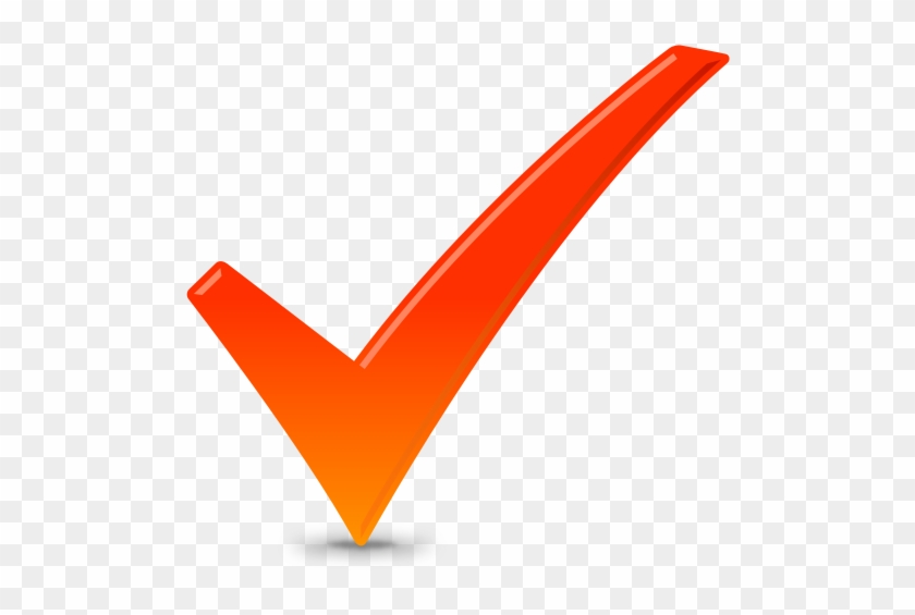 Check Icon Orange - Check Orange Icon Png #1104988