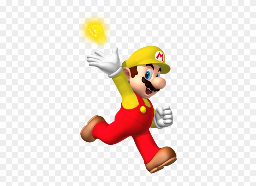 370px-electric Mario Thunder Mario - Super Mario 3d Png #1105039
