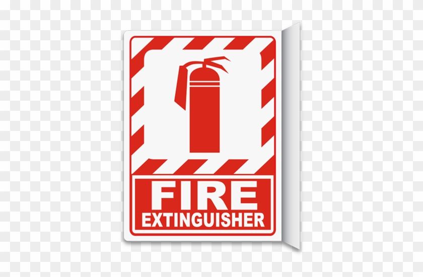 Fire Extinguisher 2-way Sign - Fire Extinguisher Signage A4 Size #1105105