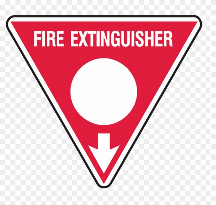 Brady Fire Marker / Disc Signs - Fire Extinguisher Triangle Sign #1105113