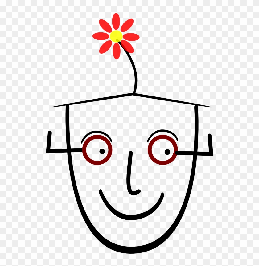Human Face With Flower Coloring Book Colouring Coloring - Speaking Intonation #1105157