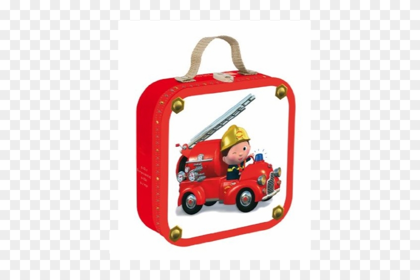 Ja0020 Leons Fire Truck Puzzle 1 - Janod Leon's Truck Puzzle Case #1105229