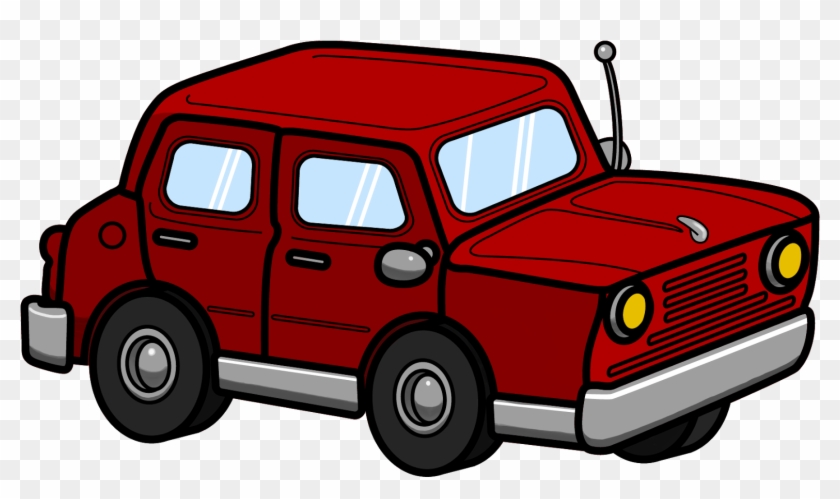 Nice Red Car Png Clipart - Car Cartoon Png #1105291