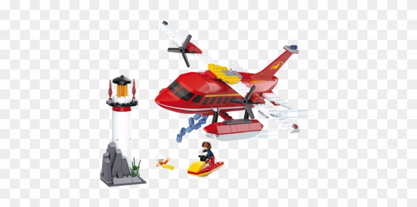 Sluban Firefighting Aircraft M38-b0629 - Lego Small Firefighter Aircraft #1105411