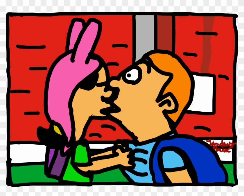 Roust And Louise Kiss Cartoon - Roust And Louise Kiss Cartoon #1105412