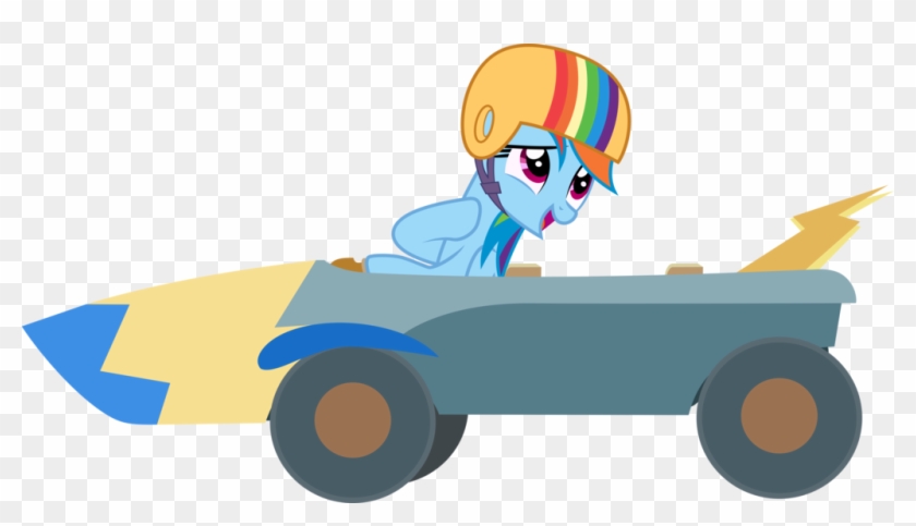 Pin Go Kart Clip Art - Rainbow Dash #1105653