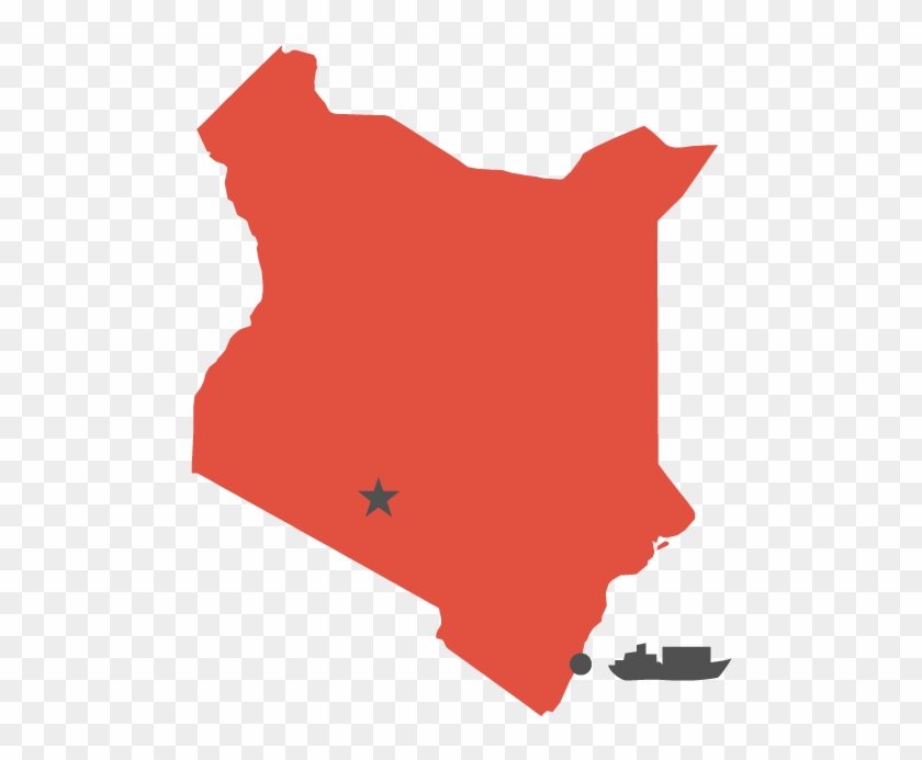 Population - Kenya Map Vector #1105688
