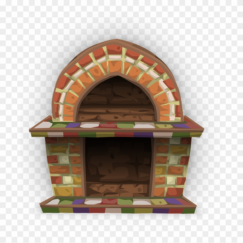 Free Fireplace Clip Art - Transparent Fireplace #1105745