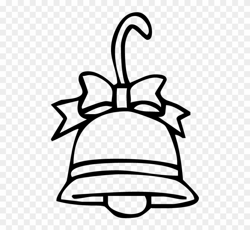 Christmas Bell Clipart Outline - Christmas Bell Drawing Step By Step #1105763