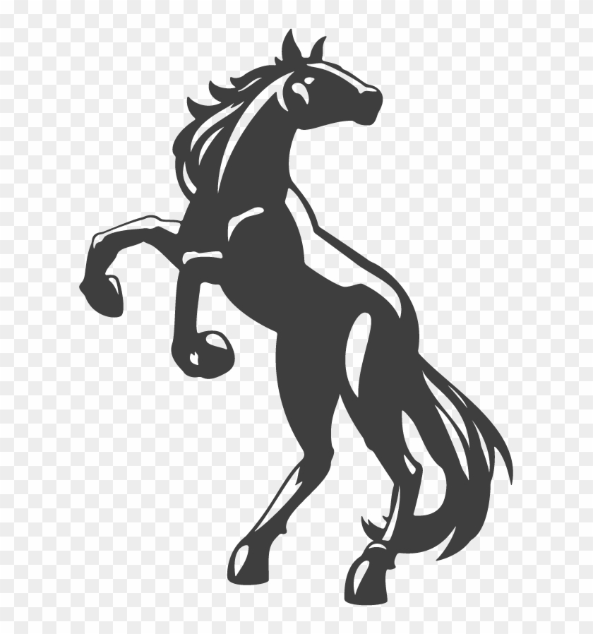 Howling Dark Horse Vector Material - Logo Horse Png #1105771
