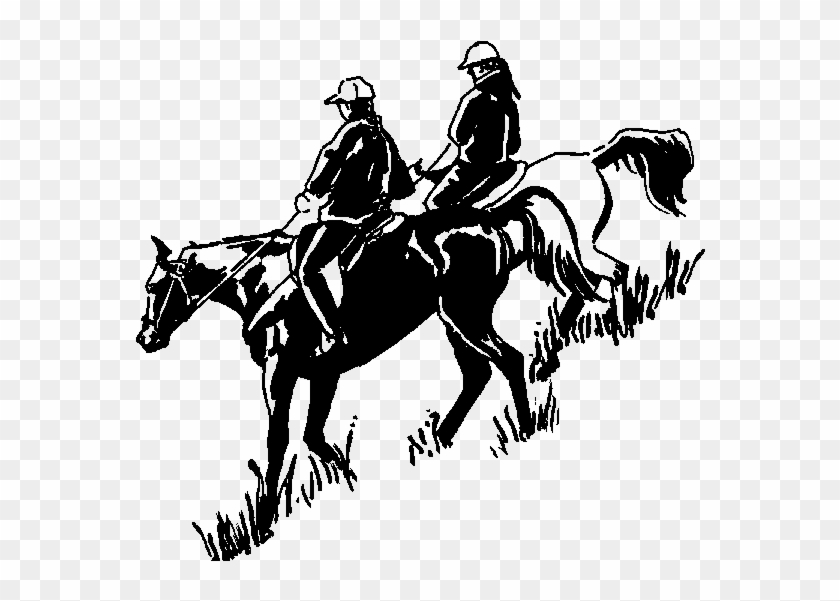 Horse Rider Silhouette Clipart Free Stock Photo - Horse Trail Riding Clipart #1105791