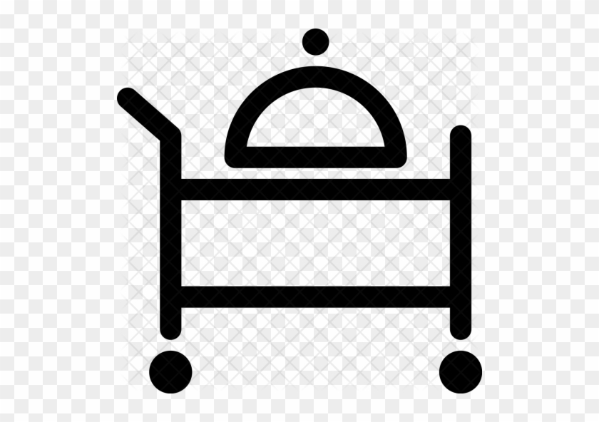 Room, Service, Food, Tray, Dinner, Hotel, Trolley Icon - Hotel #1105825