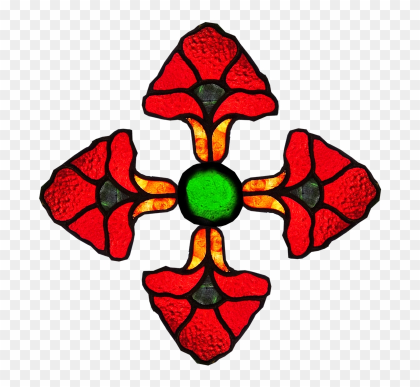 Pattern, Design, Stained Glass, Ornament - Cross #1105917