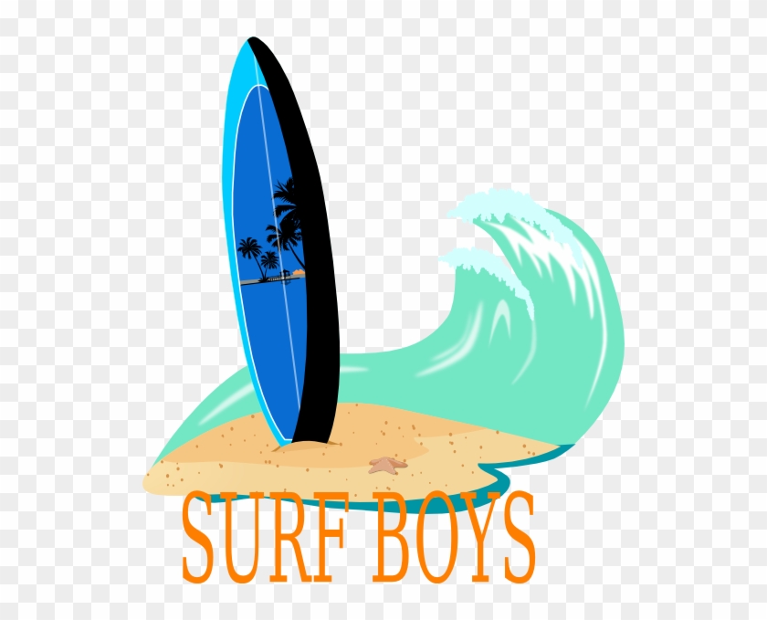 Surfboard Clip Art At Clker - Clip Art #1105923
