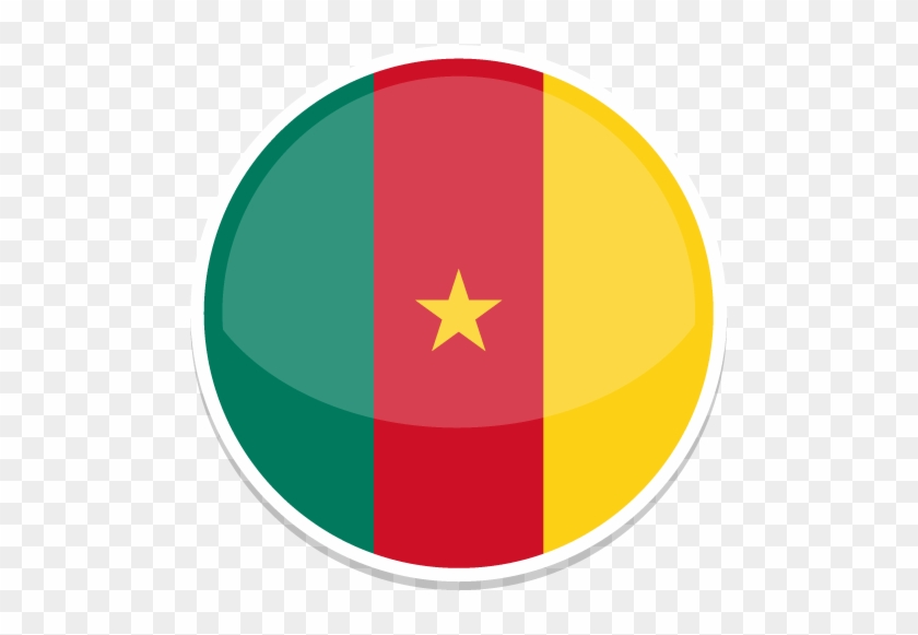 Pages 2014 World Cup Circle Flags Icons - Cameroon Flag Circle #1105946