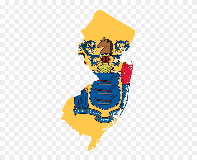 File Flag Map Of New Jersey Svg Wikipedia Rh En Wikipedia - Flag Of New Jersey #1106005