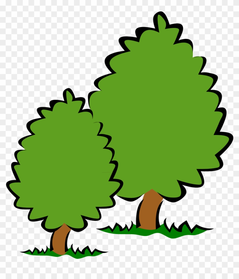 Clipart Of Ukraine, Shorter And 2 Tree - Bushes Clipart #1106030