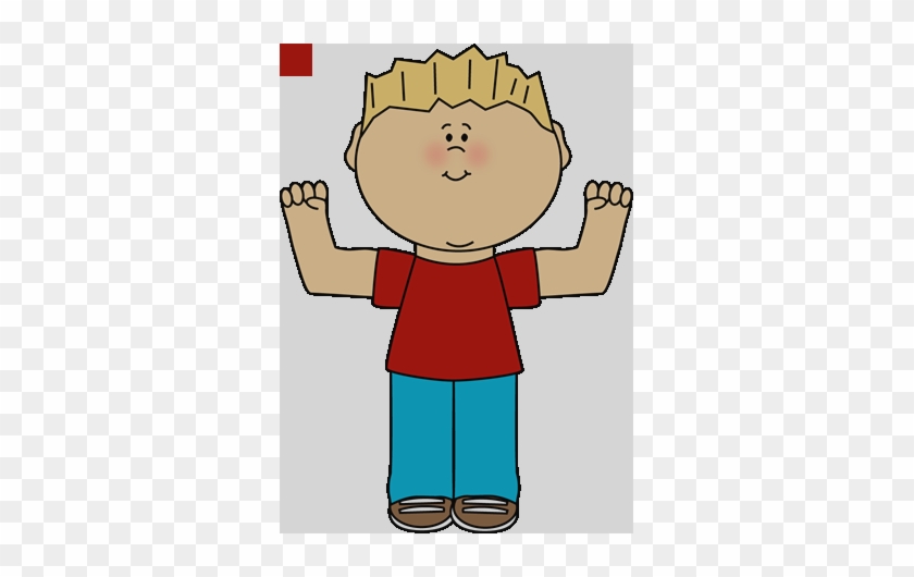 Boy Flexing Clip Art Boy Blond Hair Clipart - Kid Clipart #1106079