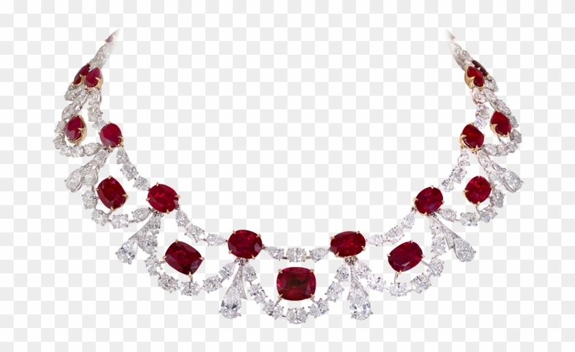 Ruby And Diamond Necklace - Jewellery #1106126