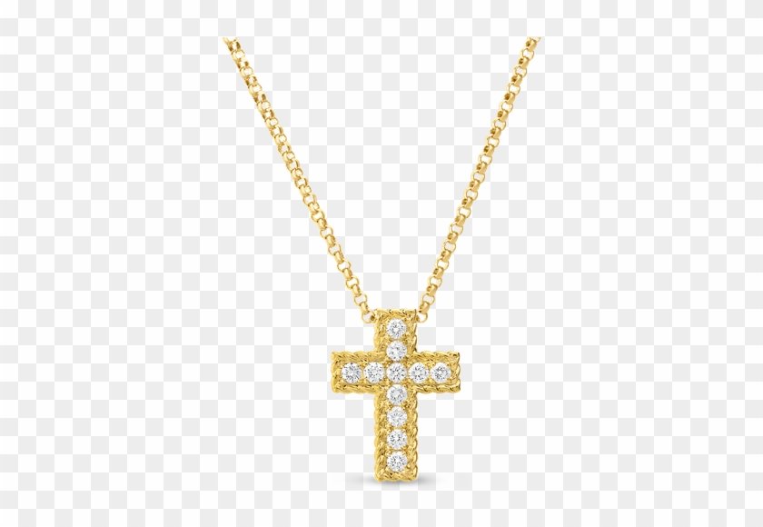 Roberto Coin Diamond Cross Necklace - Cross Necklace No Background #1106155