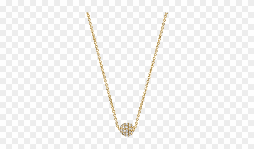 Diamond Sphere Necklace - Tiffany Cross Pendant #1106166
