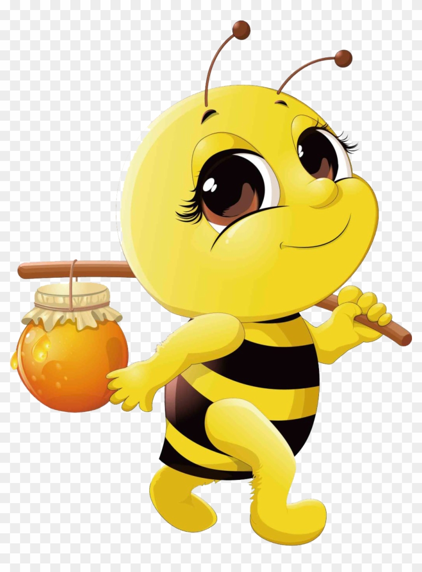 Honey Bee Cartoon Clip Art - My Life As A Honey Bee #1106197