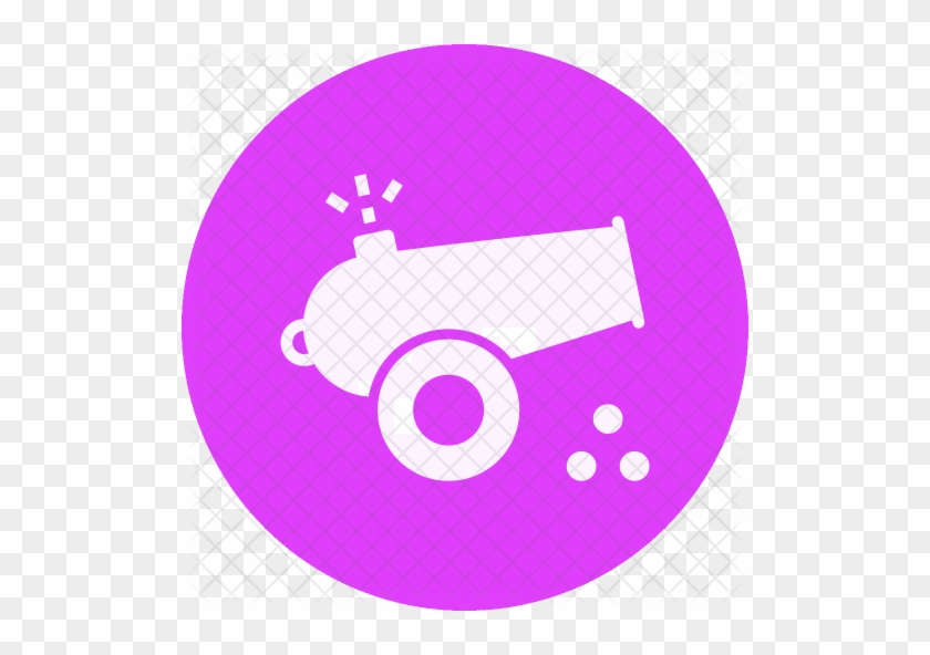 Cannon Icon - Icono De Foto Rosa #1106351