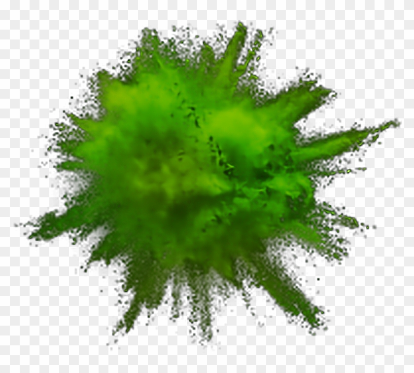 Green Explosion Powder - Color Dust Explosion Png #1106474
