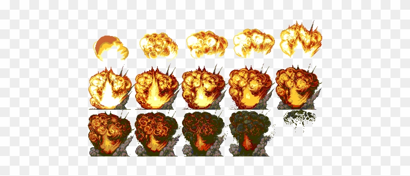 Drawn Explosions Sprite - Explosion Sprite Metal Slug #1106480