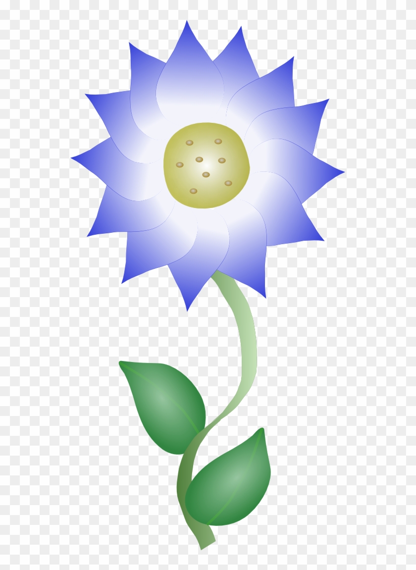 Net » Clip Art » Blue Flower Valentine Svg - Blue Flower Clip Art #1106569