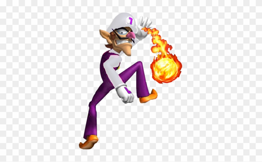Fire Waluigi - Super Mario Fire Waluigi #1106587