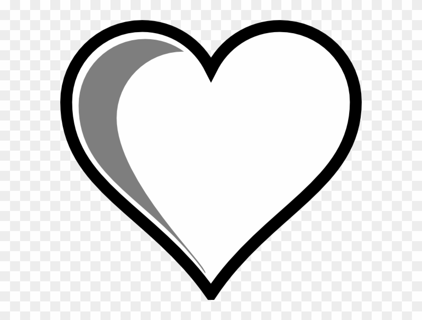 Black And White Heart Shape #1106677