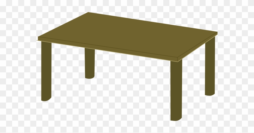 Wood Table Clip Art At Clker - Coffee Table #1106745