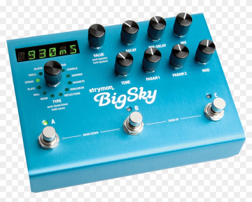 In Plate Mode, The Empress Again Delivers Highly Realistic, - Strymon Big Sky Multidimensional Reverb Pedal #1106785