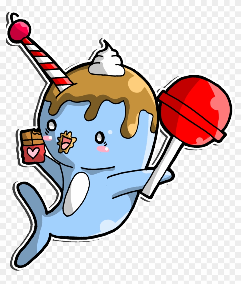 Crazy Narwhal By Crystal Moore On Deviantart - Narwhal Eating Cartoon #1106798
