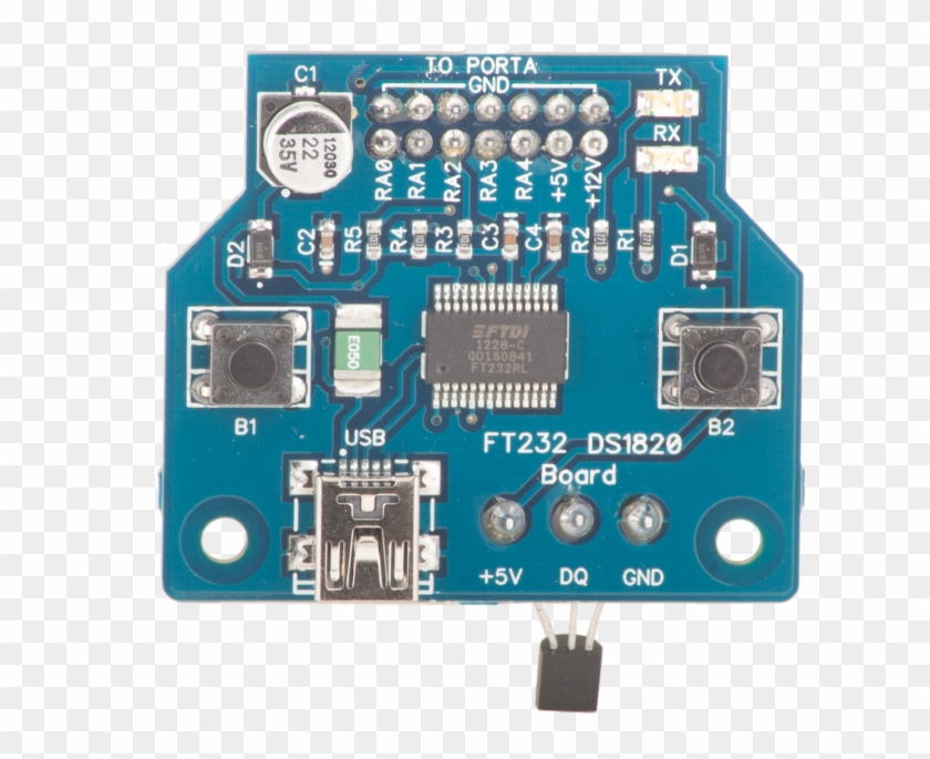 Кит K1022 Ft 232 Ds 1820 Board - Electronic Component #1106812