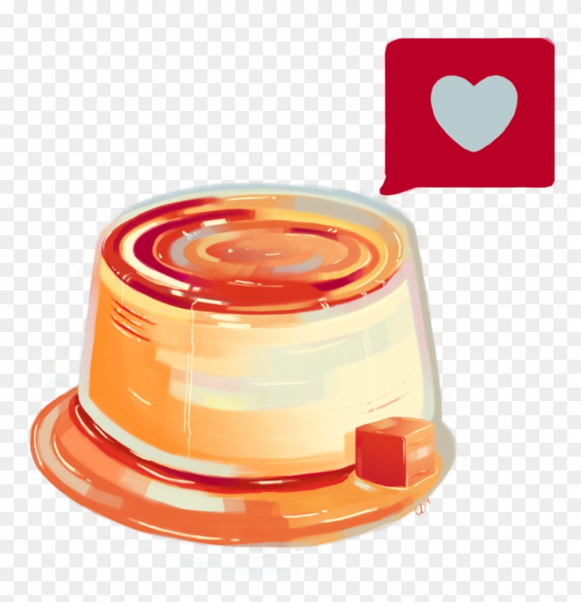 Caramel Heart Flan Png By Magicalmoments16 - Crème Caramel #1106829