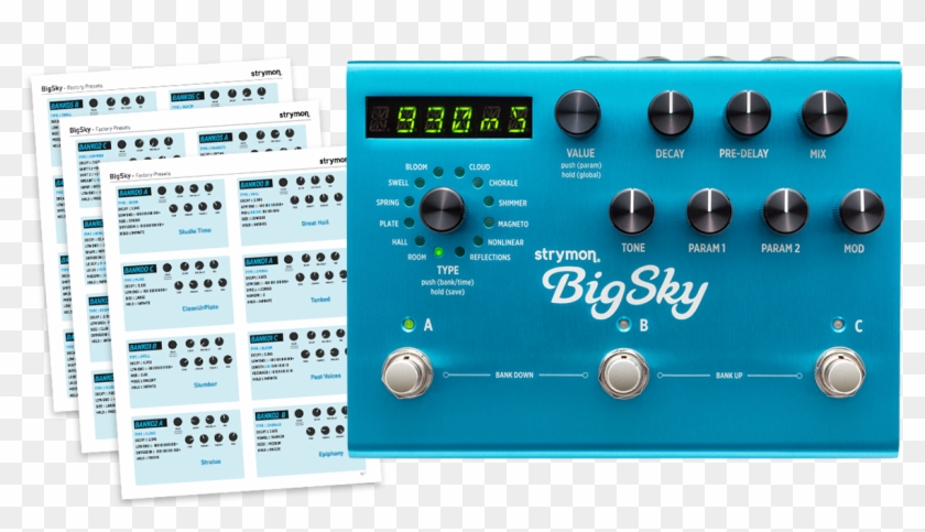 Bigsky Factory Preset List Pdf - Strymon Big Sky Multidimensional Reverb Pedal #1106840