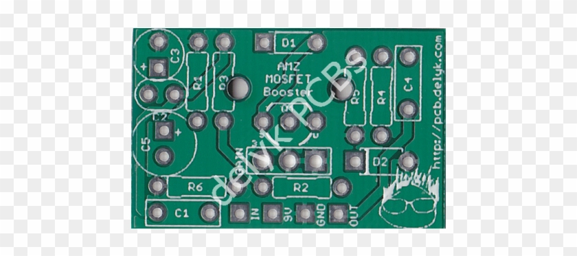 Amz Mosfet Booster Pcb - Mosfet Audio Boost Pcb #1106866